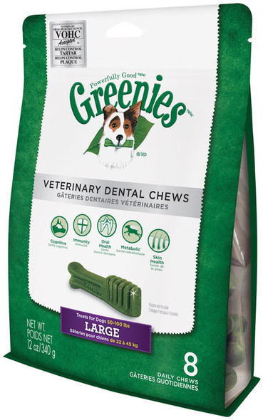 Greenies Dog Dental Stick Mint – Large Adult Chew Treat for Fresh Breath and Oral Health
