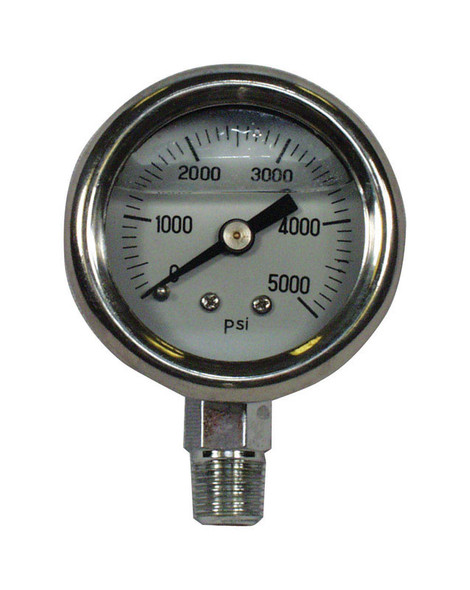 Universal Pressure Gauge 5000 PSI - Reliable Hydraulic Fittings Instrument