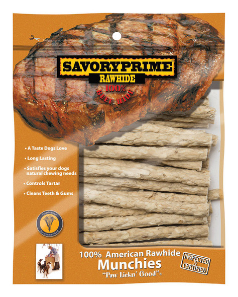 Savory Prime Rawhide Sticks for Dogs - 5-Inch, 30 Pack