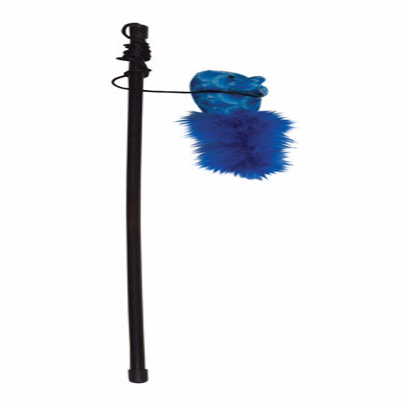 Chomper Feather Mouse Rattler Large Cats Toy - Bright Assorted Colors