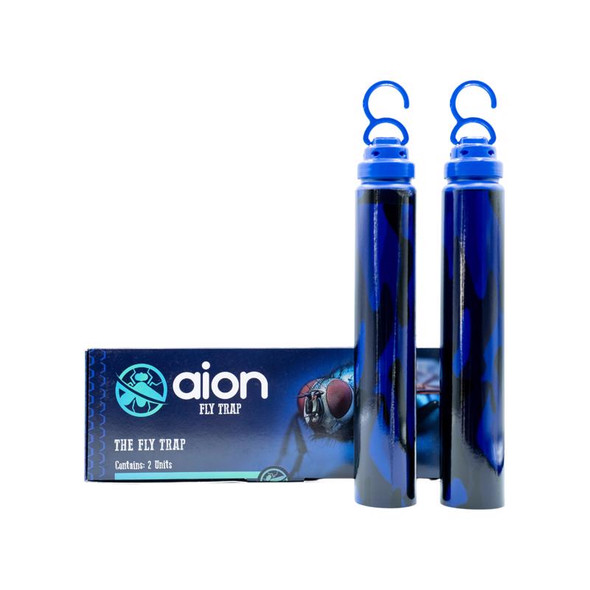 Aion FLY-2PK-NWF Organic Outdoor Fly Trap Bait Station - Effective Flies Control