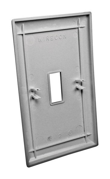 US Hardware E-161C RV Wall Plate, Single Gang, White