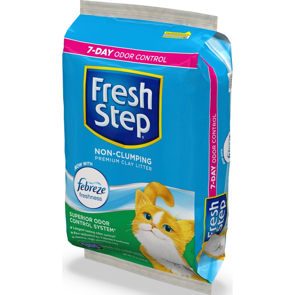 Fresh Step Cat Litter – 35 lb Natural Scent for Odor Control and Freshness