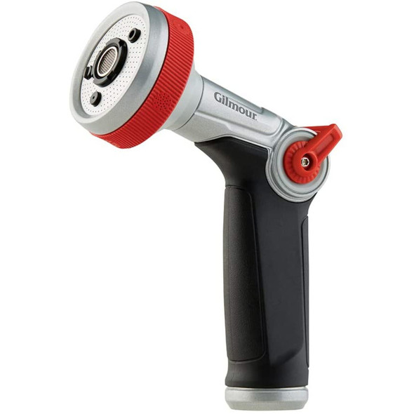 Gilmour Watering Nozzle with Multi-Pattern Spray and Thumb Valve Control