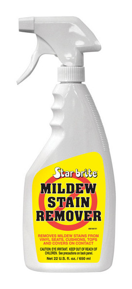 Star brite Mildew Stain Remover - 22 oz Trigger Spray Bottle for Marine & Marine-Related Surfaces