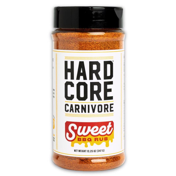 Hardcore Carnivore Sweet BBQ Rub Seasoning 12.25 oz Jar
