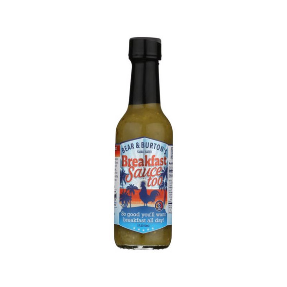 Bear & Burton's Verde Hot Sauce - 5 oz Bottle, Perfect for Breakfast and BBQ