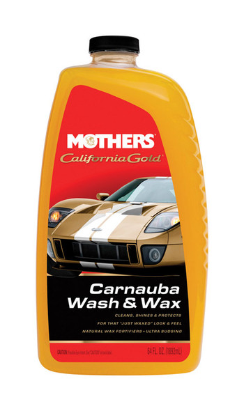 Mothers California Gold Wash & Wax Liquid Auto Cleaner and Polish 64 oz