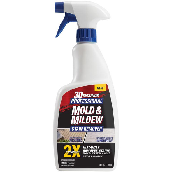 30 Seconds Mold and Mildew Stain Remover - 24 oz Trigger Spray Bottle