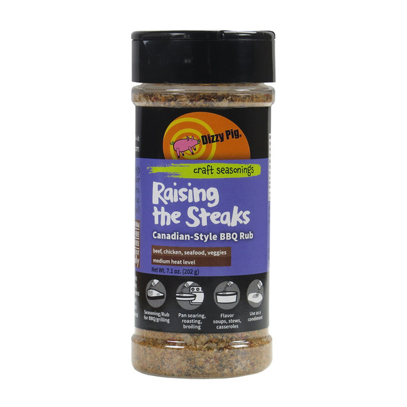 Dizzy Pig Raising the Steaks Canadian-Style BBQ Rub in 7.1 oz Shaker Can