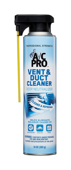 A/C Pro Vent & Duct Cleaner Aerosol - 10 oz Odor Absorber for Automotive Use