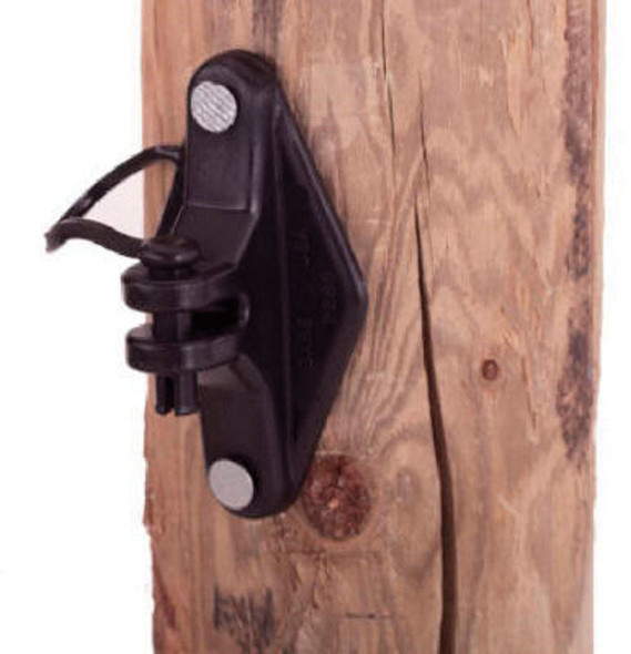 Dare Pinlock Wide Jaw Insulator - Black, 25 Pack