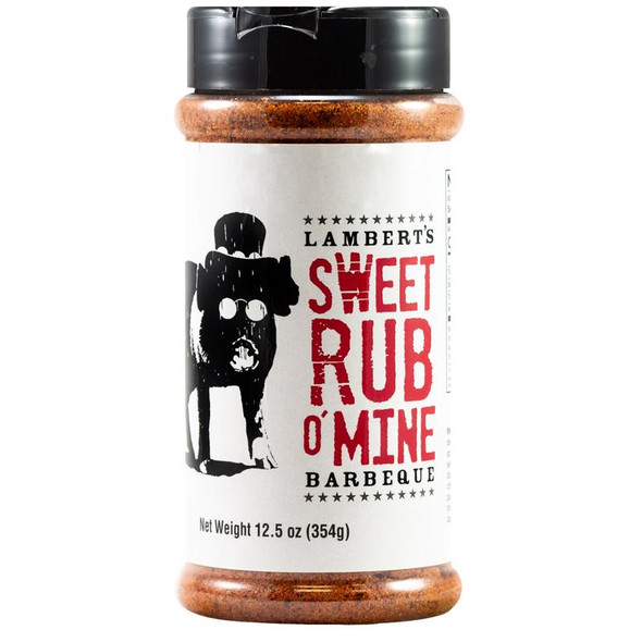 Lambert's Sweet Rub O’ Mine BBQ Rub – 12.5 oz Shaker Can for Perfectly Seasoned Grilled Meats