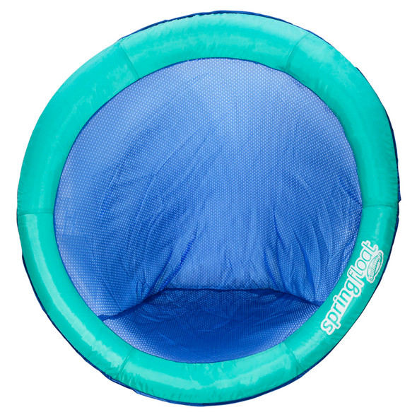 Swimways Pool Float Spring Mat - Inflatable Floating Pool Mat for Adults with Mesh Fabric, Assorted Colors