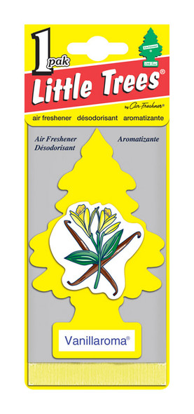 Little Trees Freshener Air Tree Vanilla - Car Air Freshener with Long-Lasting Fragrance