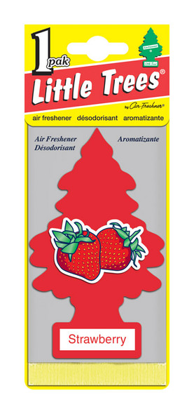 Little Trees Freshener Air Tree Strawberry - Car Air Freshener with Red Color