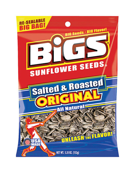 BIGS Salted and Roasted Sunflower Seeds - 5.35 oz Bag
