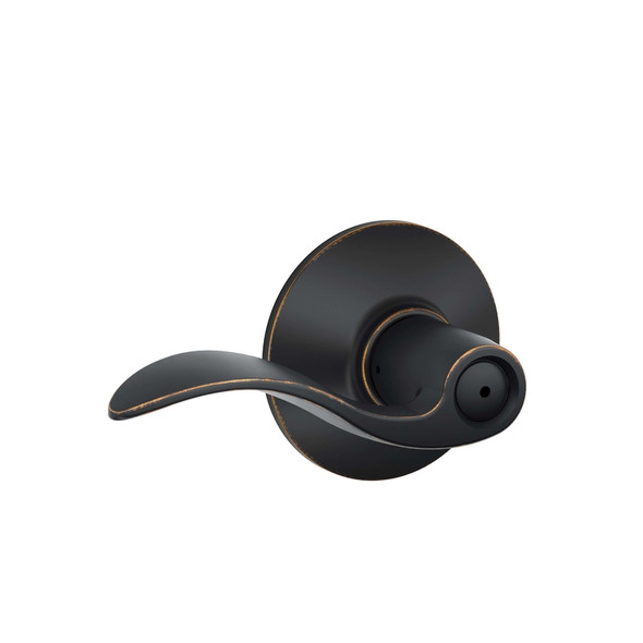 Schlage Privacy Lever in Aged Bronze F40ACC716 for Commercial and Residential Doors