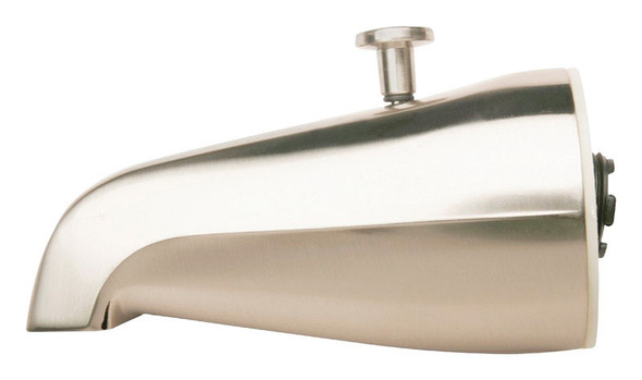 Plumb Pak PP825-31 Chrome 1-Handle Diverter Tub Spout with Wall Mount Installation