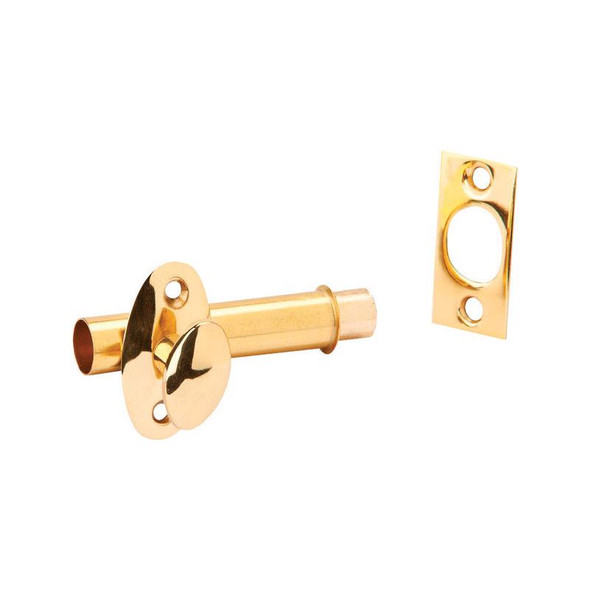 Ives Mortise Bolt 1.75-inch Polished Brass Finish - Residential Indoor Door Hardware