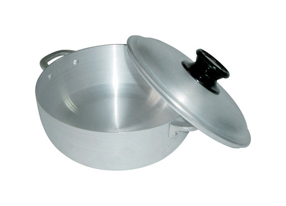 Bene Casa 6.7 Qt Aluminum Caldero with Lid - Durable Non-Stick-Free Cookware