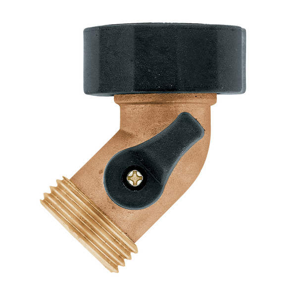 Orbit Brass 3/4 in. Gooseneck Coupling with Shut-Off - Model 58553N