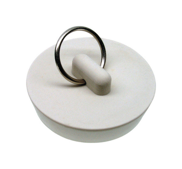 Danco Sink Stopper 1-5/8 Inch White – Durable Rubber Bathroom Drain Cover