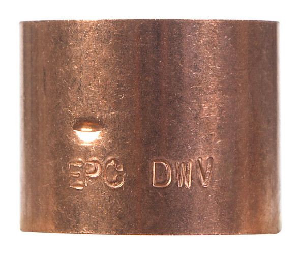 NIBCO W00090T Copper Coupling 1-1/2 inch Sweat x Sweat for Copper Plumbing