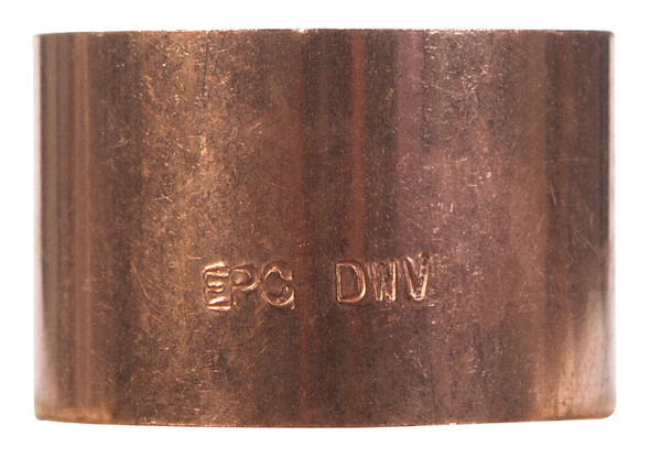 NIBCO W00110D Copper Coupling with Stop, 2x2 Inch Sweat Connections