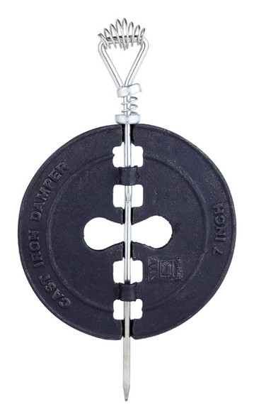 Imperial 7-Inch Cast Iron Damper - Heavy-Duty Vent Control for Heating and Ventilation Systems