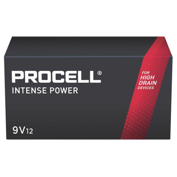 Procell PX1604 9V Alkaline Primary Battery (12-Pack) for General Use