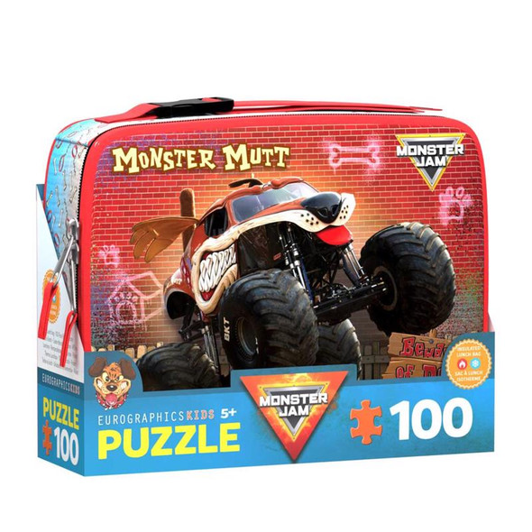 Eurographics Monster Mutt Lunch Bag Puzzle - 100 Pieces, Age 5+