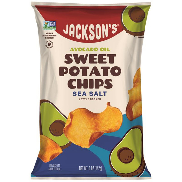 Jackson's Kettle Cooked Potato Chips Sea Salt 5 oz Bag