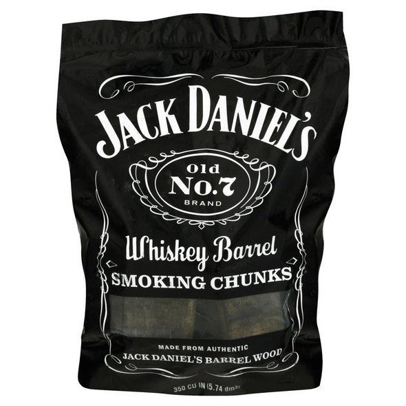 Jack Daniel's Whiskey Barrel Wood Smoking Chunks - 350 Pack for BBQ & Smoking