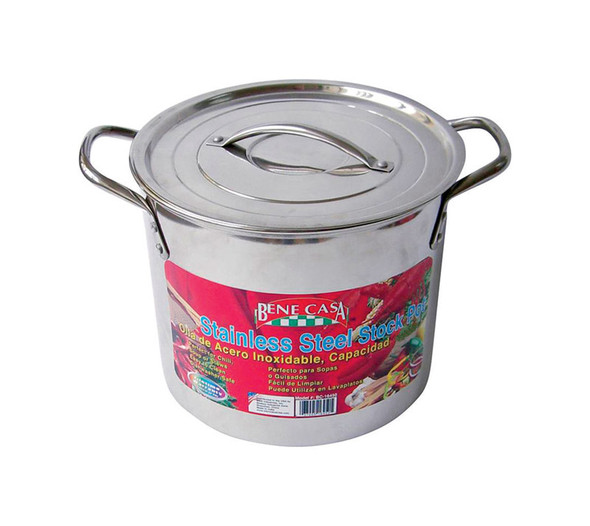 Bene Casa 16 Qt Stainless Steel Stock Pot with Durable Handles
