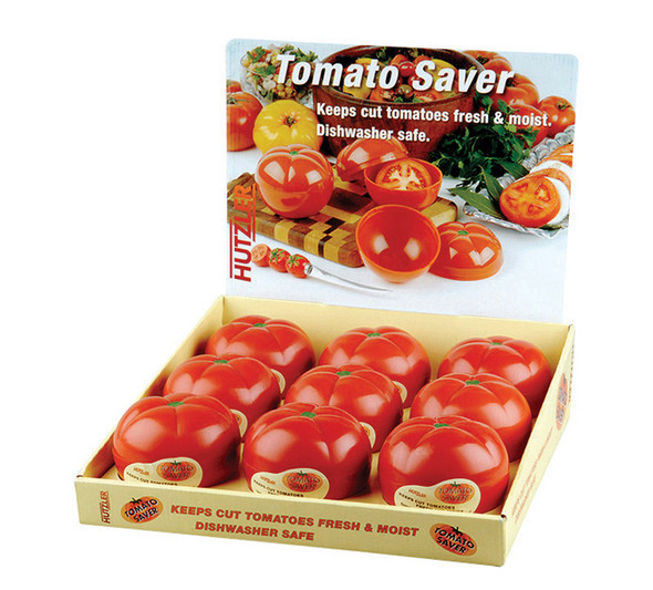 Hutzler Tomato Saver - Red Plastic Kitchen Gadget with Bright Finish, Dishwasher Safe (Part No. 7060)