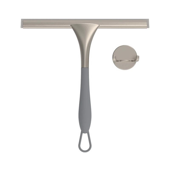 Better Living Soft Grip Squeegee Gray – 10-Inch Rubber Blade for Commercial & Residential Use