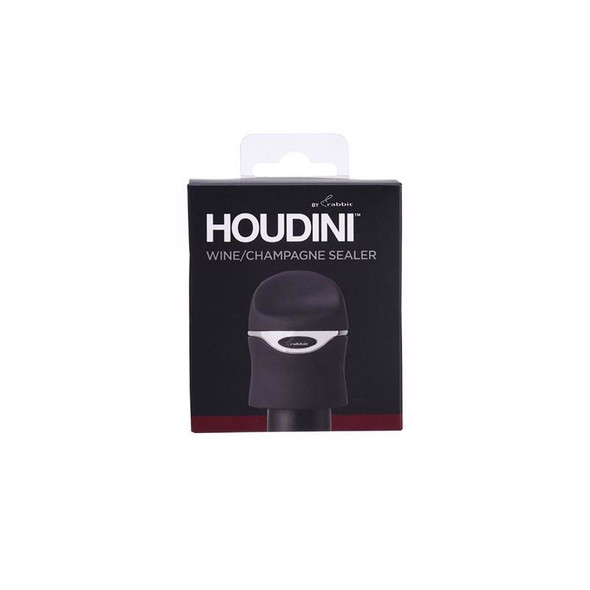 Houdini Champagne Sealer in Black - Model 5273272 | Keeps Bottles Fresh