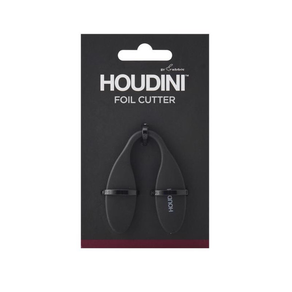 Houdini Black Foil Cutter - Durable Plastic Bar Tool for Professional and Home Use