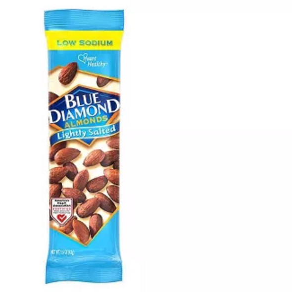 Blue Diamond Lightly Salted Almonds, 1.5 oz Bag – Nutritious Snack in Convenient Pack
