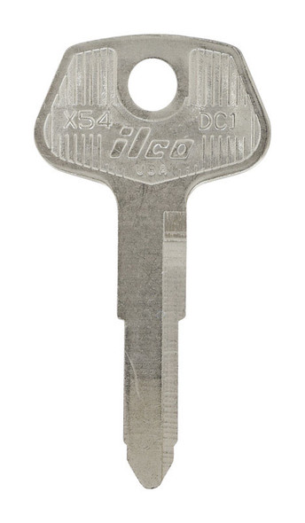 Hillman Automotive Brass Key Blank Model X54/DC1 - Compatible with Chrysler Vehicles