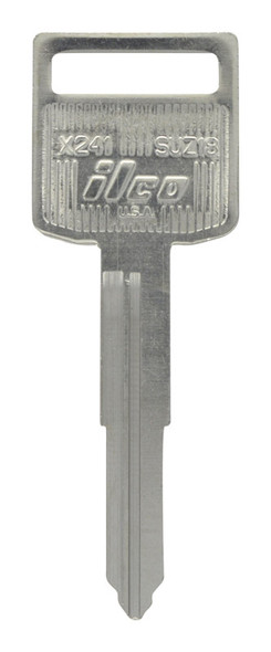 Hillman Suzuki Motorcycle Key Blank Part Number 86138 – Brass Double-Sided Traditional Key