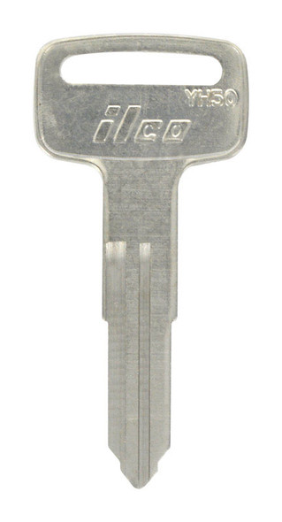 Hillman Motorcycle Key Blank YMH YM-61 / YH-50 Brass Head - Traditional Double-Sided Design