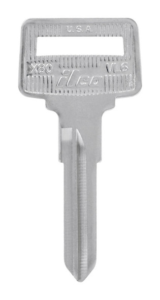 Hillman Key Blank for Volvo Vehicles – Double Sided Brass Traditional Key Model VL-6