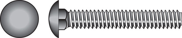 Hillman Stainless Steel Carriage Bolt 3/8 x 4 Inches, Pack of 25