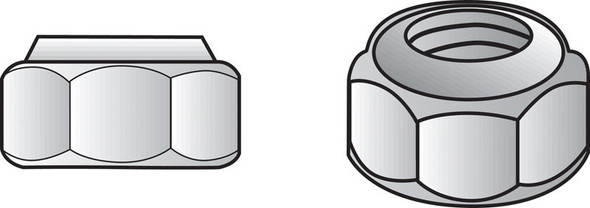 Hillman Stainless Steel 5/16 Inch Nylon Lock Nuts (Box of 50)