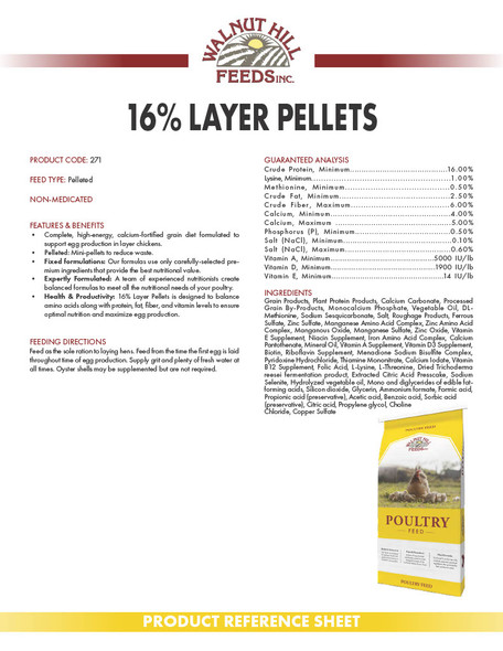 WALNUT HILL LAYER MASH (50#)