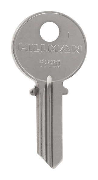 Hillman Universal Key Blank Y220 - Brass Traditional Key for House and Office Use