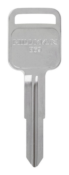 Hillman Automotive Key Blank B-69 for GM Vehicles – Brass Double-Sided Traditional Key