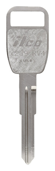 Hillman Universal Key Blank RV4 for Land Rover – Traditional Double-Side Brass Key
